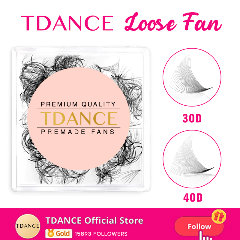 Eyelash Extension Medium - TDANCE 30D/40D свободные вееры с заостренным