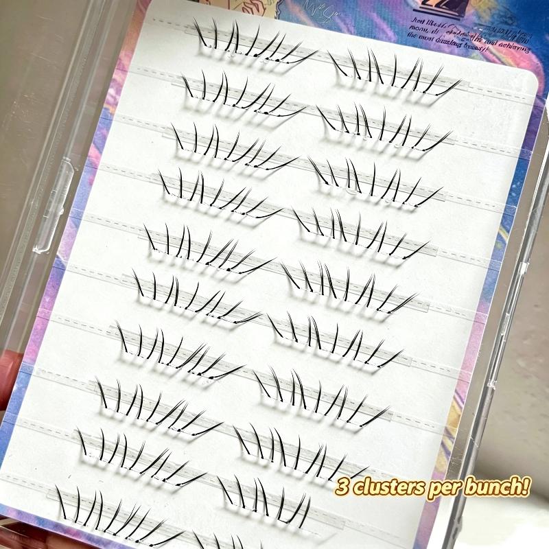 Eyelash Extension With Glue - Натуральные накладные ресницы для нижнего века,