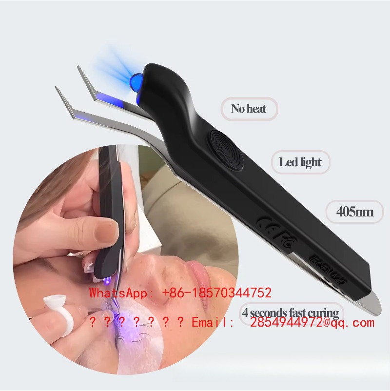 Eyelash Extension With Glue - Беспроводная портативная УФ-лампа для наращивания ресниц,