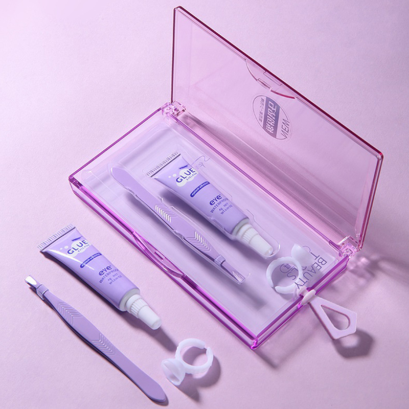 Eyelash Extension Eye Irritation - Клей для ресниц с пинцетом, водостойкий,