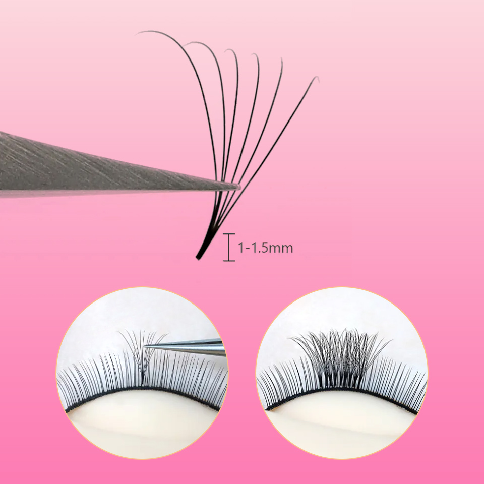 Lashprofessor 3D-40D кластерны – обзор и цена Eyelash Extension Medium