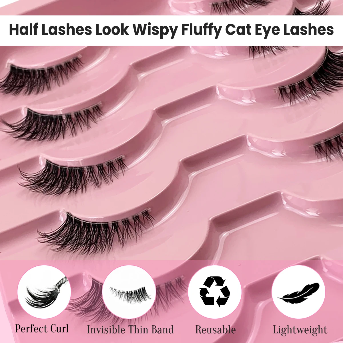 AMSDCN 10 пар 3D синтетических – обзор и цена Eyelash Extension Medium