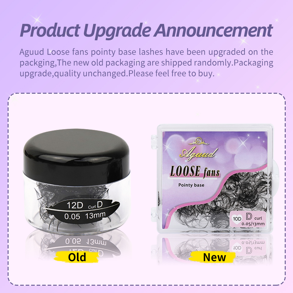 AGUUD 3D-40D Тонкие готовые пу – обзор и цена Eyelash Extension Medium