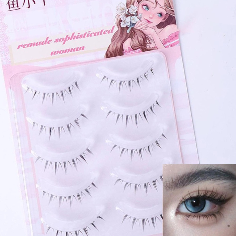 5 пар натуральных нижних ресни – обзор и цена Eyelash Extension Korean Style