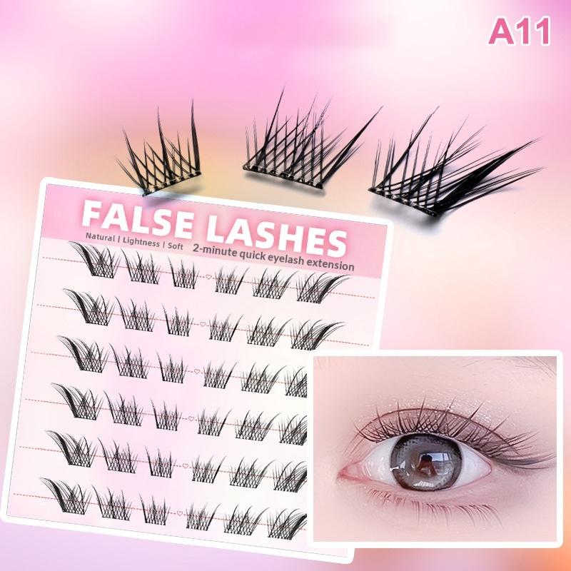 Накладные ресницы 6 рядов, нат – обзор и цена Eyelash Extension With Glue