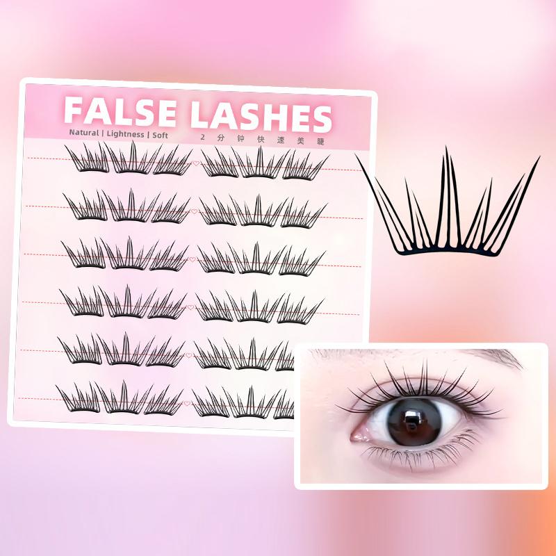 Накладные ресницы 6 рядов, нат – обзор и цена Eyelash Extension With Glue