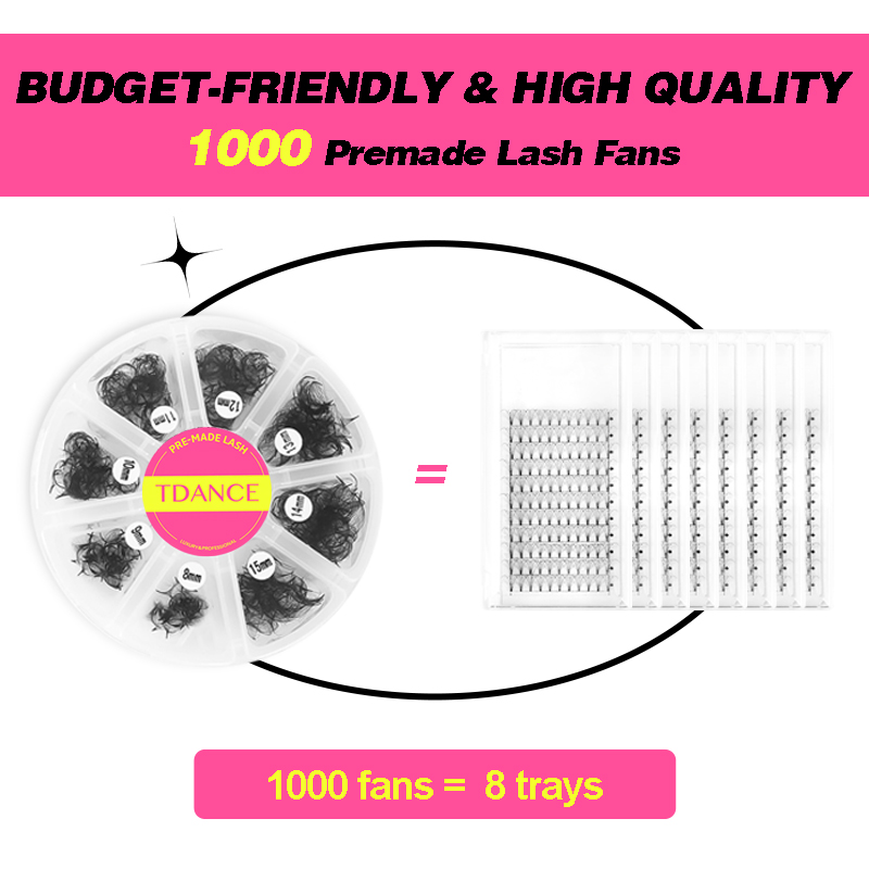 Вентиляторы TDANCE 1000, свобо – обзор и цена Eyelash Extension Medium
